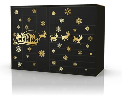 Better Fishing XXL Angel Adventskalender Vol. 3 in Schwarz und Gold