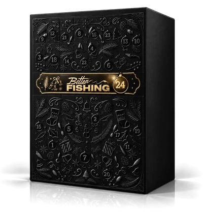 Better Fishing XXL Angel Adventskalender Vol. 4 2026 in Schwarz und Gold