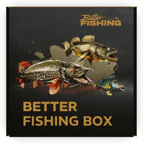 Better Fishing Box von vorne mit Raubfisch-Motiv