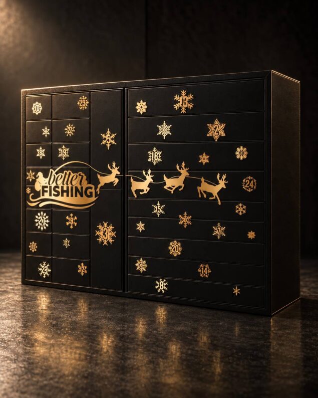 Better Fishing XXL Angel Adventskalender Vol. 3 in Schwarz und Gold