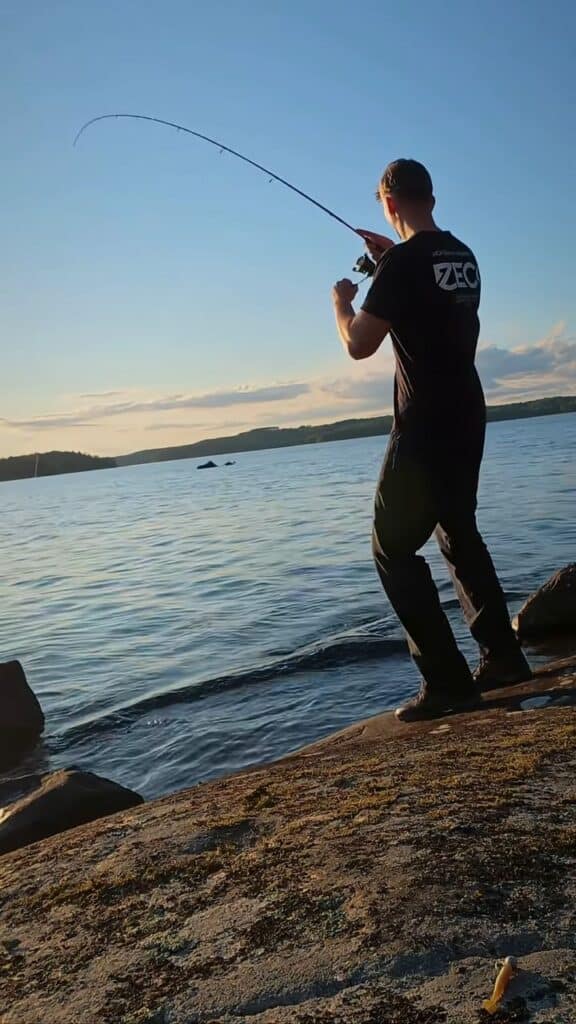 Team Alpha im Drill mit dem Abend-Hecht bei Sonnenuntergang